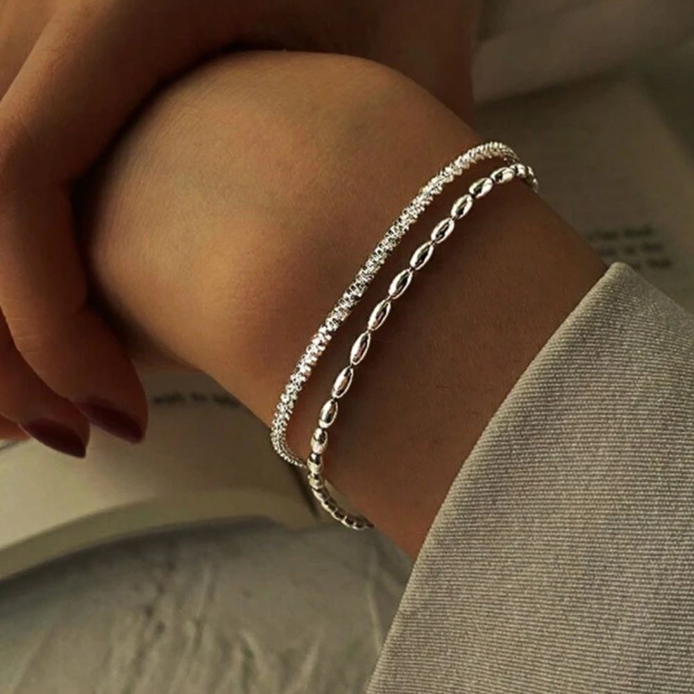 Elegant Silver Bracelet M477